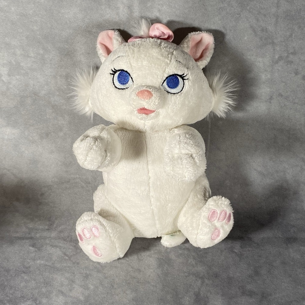 Disney Babies Marie The Aristocats Kitty Plush Cat Lovey Stuffed Animal